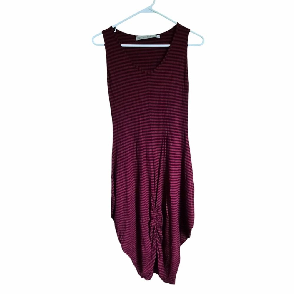 Martino Midali Women's Striped Stretch Jersey Sleeveless Dress Size 12